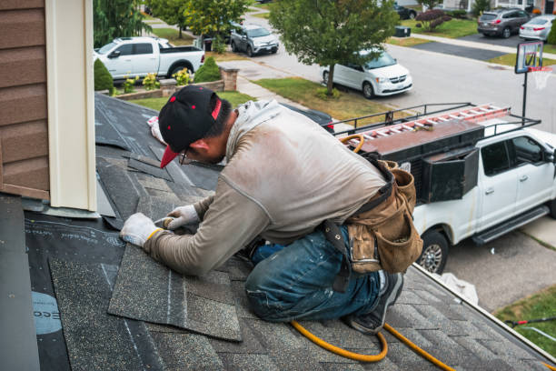 Professional Emergency Roof Repair technician working in Standish, ME